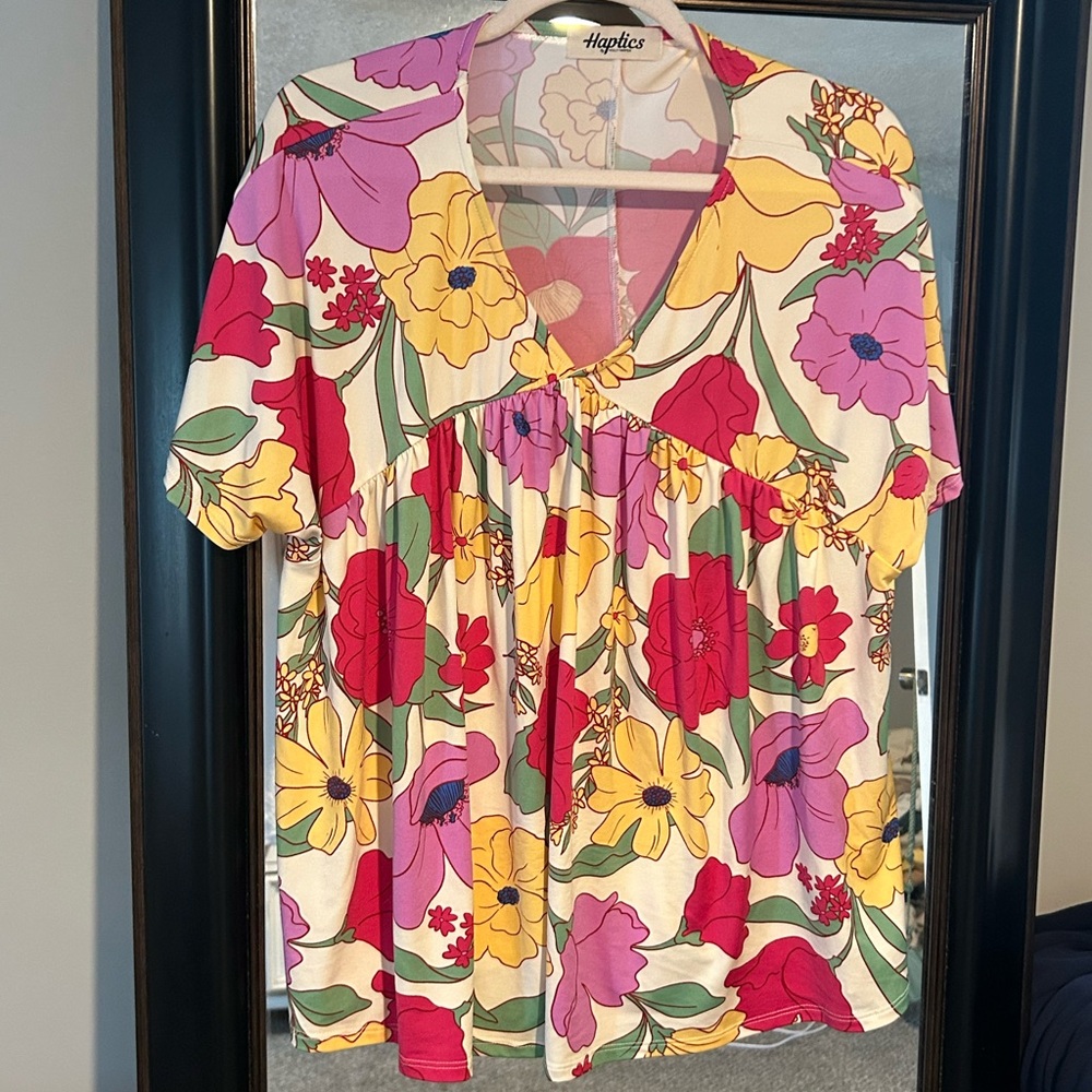 Haptics Women's Floral Top - Multicolor